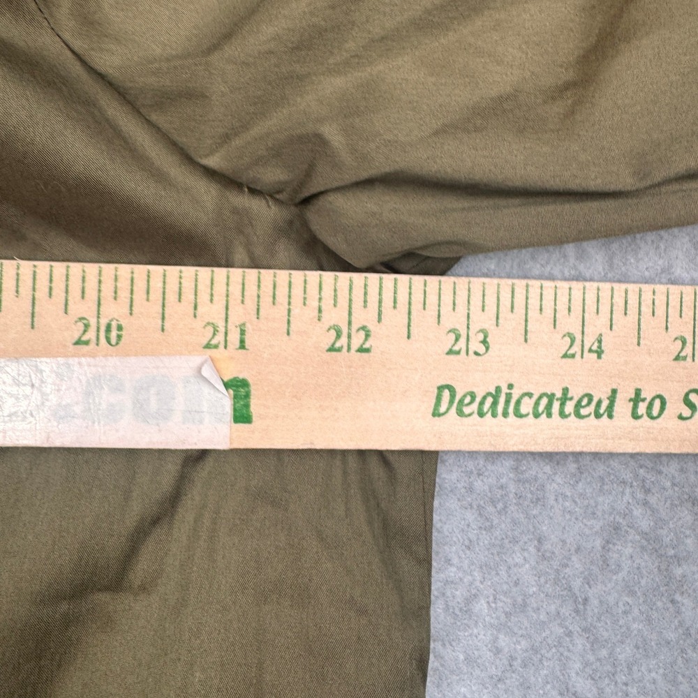 Habitat Shirt Womens Large Olive Green Pockets Tunic Stretch Boho Lagenlook - Picture 8 of 9